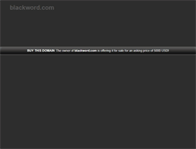 Tablet Screenshot of blackword.com